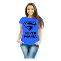 Koszulka z nadrukiem super mama 