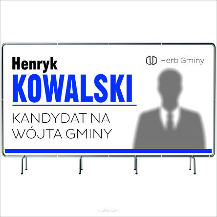 BANER WYBORCZY BANERY WYBORCZE 100x50cm - 5szt. gotowy projekt PLANDEKA