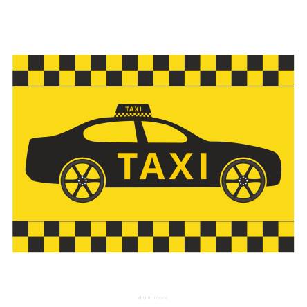 MAGNES na samochód oznakowanie naklejka AUTO TAXI