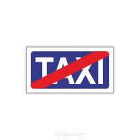 Znak drogowy Tablica informacyjna D20 koniec postoju taksówek -znak informacyjny 60x60 cm