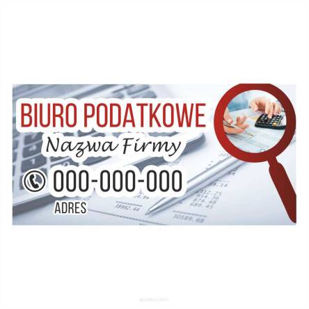 Baner reklamowy gotowe wzory banerów - Biuro podatkowe