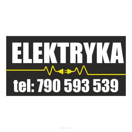 Baner reklamowy gotowe wzory banerów - Elektryka