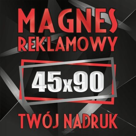 Magnesy reklamowe na samochód auto twoja reklama magnetyczna LOGO 45x90 cm