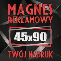 Magnesy reklamowe na samochód auto twoja reklama magnetyczna LOGO 45x90 cm