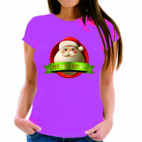 Koszulka świąteczna damska z nadrukiem Merry Xmas