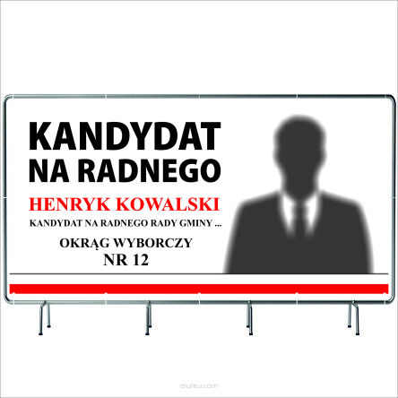 BANER WYBORCZY BANERY WYBORCZE 100x50cm - 50szt. gotowy projekt PLANDEKA