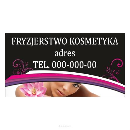 Baner reklamowy gotowe wzory banerów - Fryzjerstwo kosmetyka