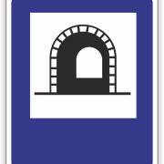 Znak drogowy Tablica informacyjna D37 tunel -znak informacyjny 40x40 cm
