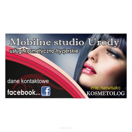 Baner reklamowy gotowe wzory banerów - Mobilne studio urody