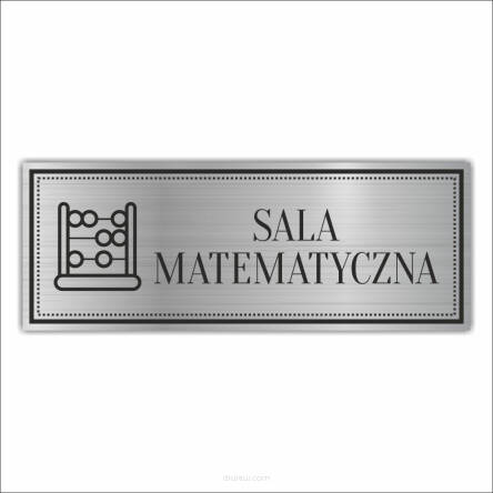 Tabliczka Grawerowana SALA MATEMATYCZNA SZKOLNA