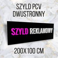 Tablica reklamowa szyld PCV 200x100 dwustronny