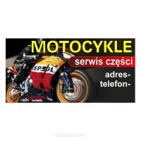 Baner reklamowy gotowe wzory banerów - Motocykle