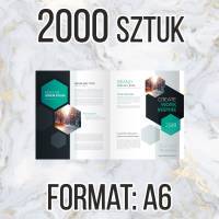 Katalog firmowy ofertowy A6 8 str 2000 szt + projekt gratis