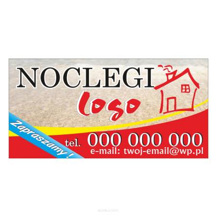 Baner reklamowy gotowe wzory banerów - Noclegi