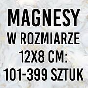 Magnesy na lodówkę 12x8cm - 101-399 sztuk - drukarnia, hurtownia, producent magnesów na lodówkę - druktur.com