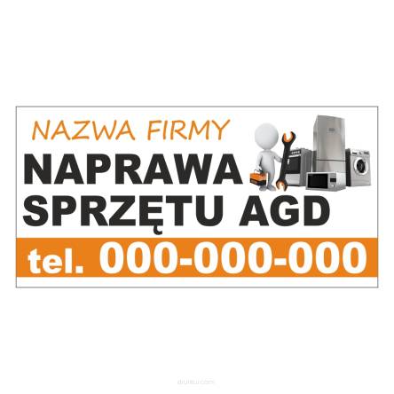 Baner reklamowy gotowe wzory banerów - Naprawa sprzętu AGD