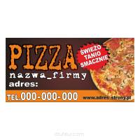 Baner reklamowy gotowe wzory banerów - Pizza