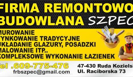 BANER Firma budowlana remonty wykończenia dom 1x2m