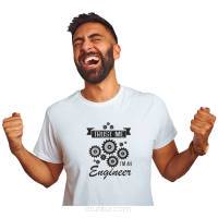 Koszulka dla inżyniera z nadrukiem napis PREZENT TRUST ME