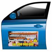 Magnes na samochód reklama magnetyczna wykonywanie instalacji elektrycznych