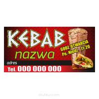 Baner reklamowy gotowe wzory banerów - Kebab 