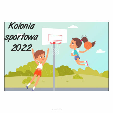 Magnesy na lodówkę - KOLONIA SPORTOWA 2022 - drukarnia, hurtownia, producent magnesów na lodówkę - druktur.com