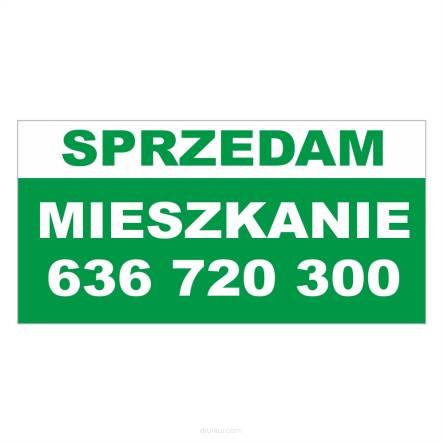 BANERY REKLAMOWE  sprzedam mieszkanie