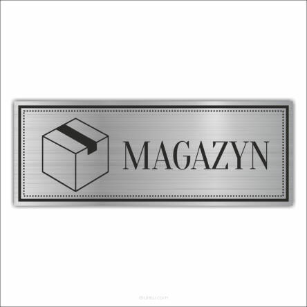 Tabliczka Grawerowana piktogram MAGAZYN STACJA