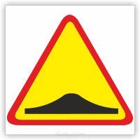 Znak drogowy Tablica informacyjna A-11a próg zwalniający - znak ostrzegawczy 60x60 cm