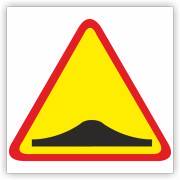 Znak drogowy Tablica informacyjna A-11a próg zwalniający - znak ostrzegawczy 60x60 cm