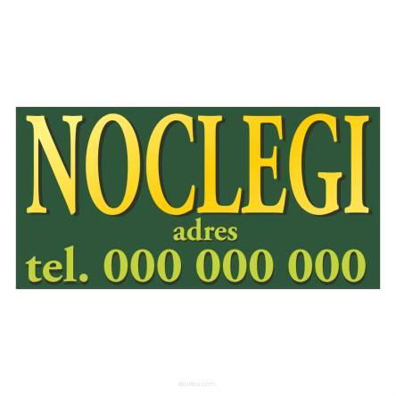Baner reklamowy gotowe wzory banerów - Noclegi