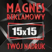 Magnesy reklamowe na samochód auto twoja reklama magnetyczna LOGO 15x15 cm