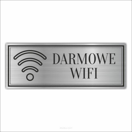 Tabliczka Grawerowana DARMOWE WIFI INTERNET HOTEL