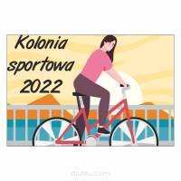 Magnesy na lodówkę - KOLONIA SPORTOWA 2022 - drukarnia, hurtownia, producent magnesów na lodówkę - druktur.com