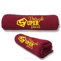 Ręcznik z haftem Super Facet prezent dla mężczyzny chłopaka