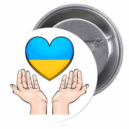 Przypinki buttony SOLIDARNOŚĆ Z UKRAINĄ  znaczki badziki z grafiką