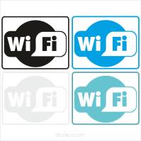 Naklejka WIFI naklejki WI-FI Internet bezprzewodowy