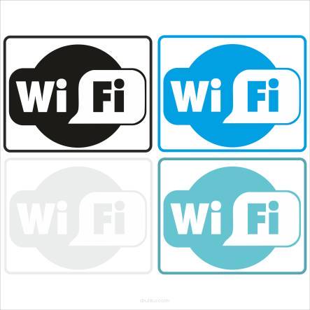 Naklejka WIFI naklejki WI-FI Internet bezprzewodowy