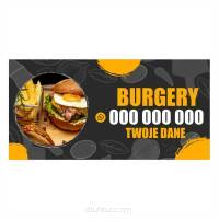 Baner reklamowy gotowe wzory banerów - Burgery
