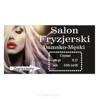 Baner reklamowy gotowe wzory banerów - Salon fryzjerski damsko - męski