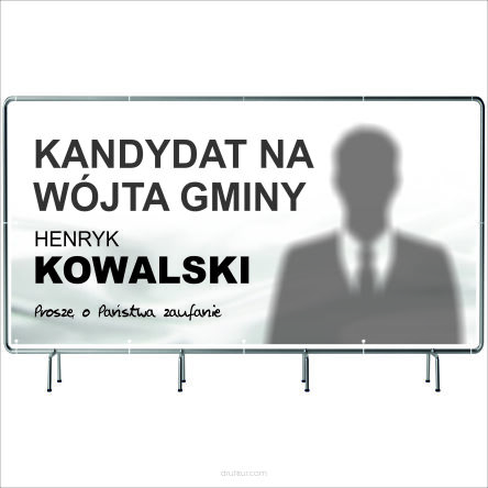 BANER WYBORCZY BANERY WYBORCZE 100x50cm gotowy projekt PLANDEKA