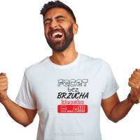 Koszulka z nadrukiem napis PREZENT dla CHŁOPAKA Facet bez brzucha