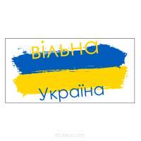 Magnes FLAGA UKRAINY na samochód 15x10 cm - 10 szt