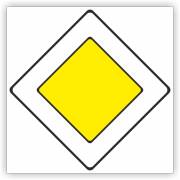 Znak drogowy Tablica informacyjna D1 droga z pierwszeństwem -znak informacyjny 60x60 cm