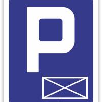 Znak drogowy Tablica informacyjna D18a parking- miejsce zastrzeżone -znak informacyjny 60x60 cm