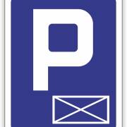Znak drogowy Tablica informacyjna D18a parking- miejsce zastrzeżone -znak informacyjny 60x60 cm