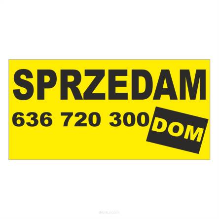 Baner Sprzedam Wynajmę Mieszkanie Dom  -  Gotowy wzór