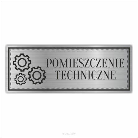 Tabliczka Grawerowana POMIESZCZENIE TECHNICZNE