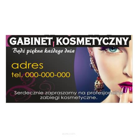 Baner reklamowy gotowe wzory banerów - Gabinet kosmetyczny